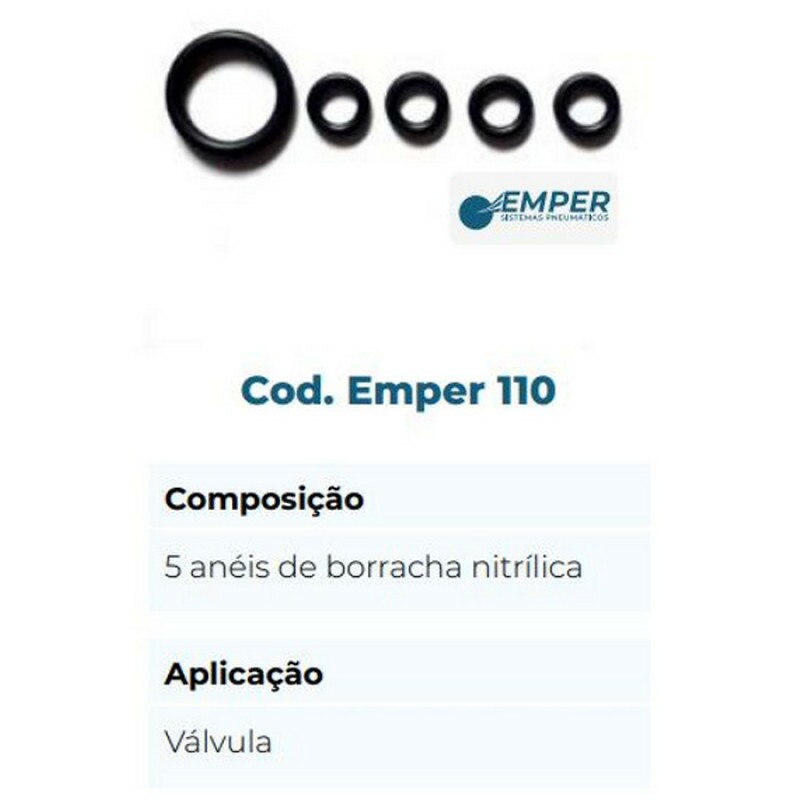 REPARO EMPER 110 - CHAVE DE PORTA 2008 / 2009 / 2018 05 ANEIS