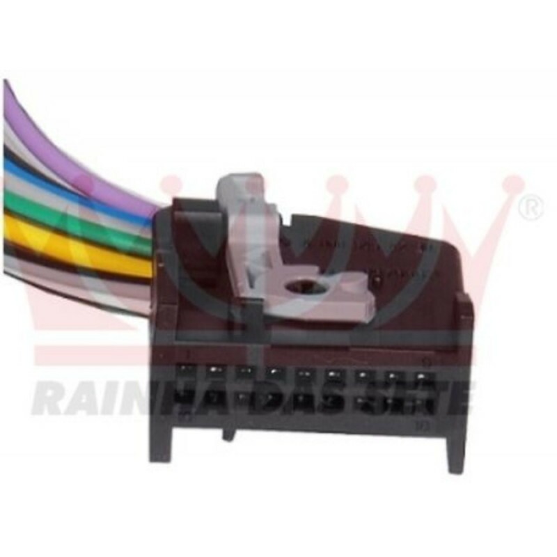 Chicote 18 Vias Painel Onibus - Caminhao Preto - ETE5358