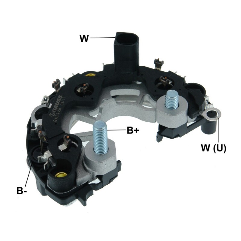 Placa Retificador Alternador 12V 090A Eletronico