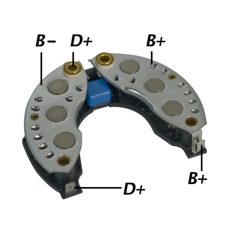 Placa Retificadora 120A Porsche 911 Carrera Turbo 928 4.5 4.7