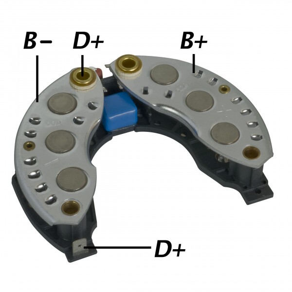 CONJUNTO RETIFICADOR 120A PEUGEOT RENAULT CITROEN