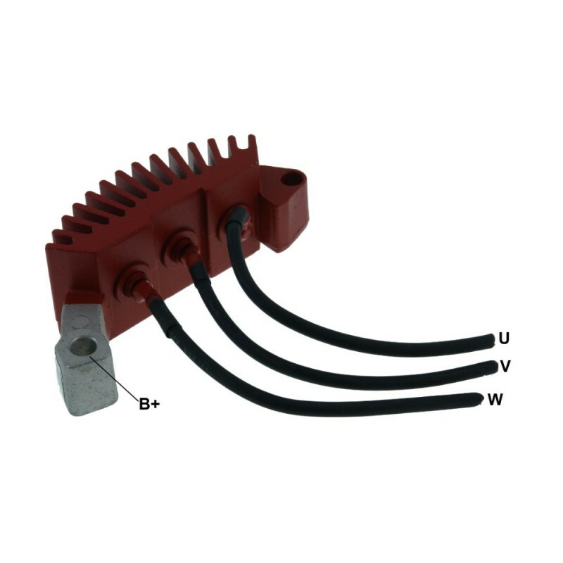 Placa Retificadora 150A Caminhao Corpo De Bombeiro Placa Positiva