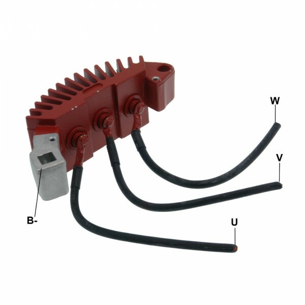 Placa Retificadora 150A Caminhao Corpo De Bombeiro Placa Negativa