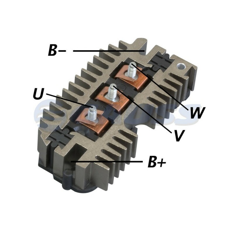 Placa Retificadora 120A Amc Chevrolet Gmc Jeep Oldsmobile Pontiac