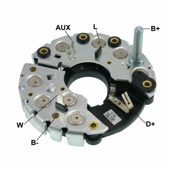 Placa Retificadora 115A Vw Alternadores Bosch Serie 469 Ir/Ef 115A