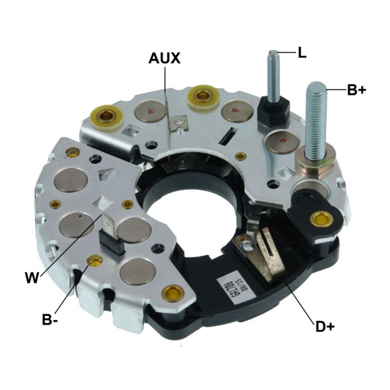 Placa Retificadora 115A Mercedes Benz Saab Volvo Bmw Volkswagen Audi