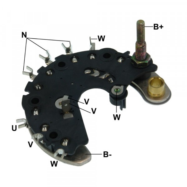 Placa Retificadora 95A Citroen Fiat Peugeot