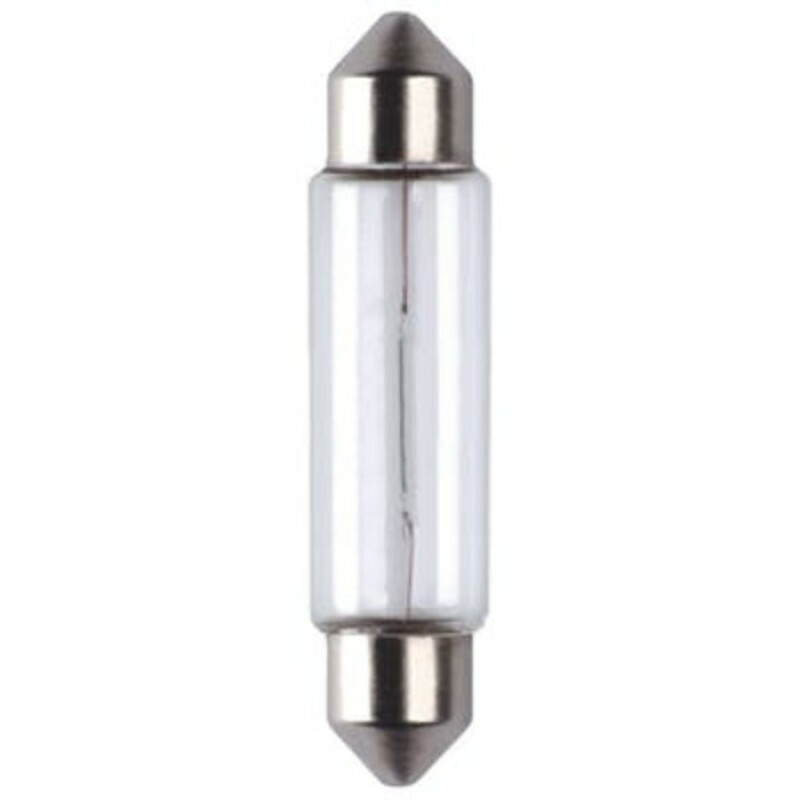 Lampada Torpedo 12V 44Mm Comprimento Luz Interna E Luz De Placa