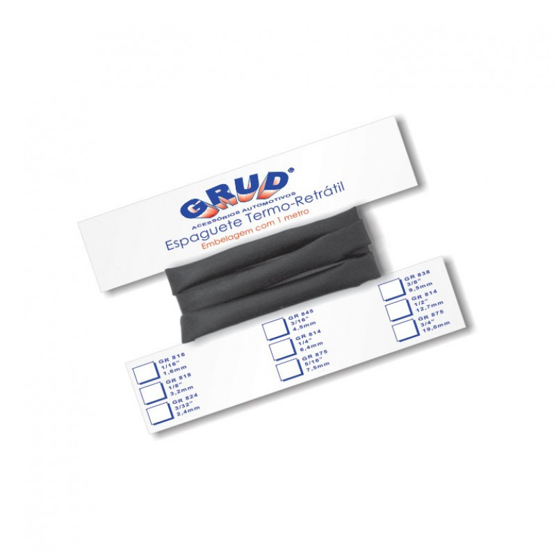 ESPAGUETE TERMORETRATIL 04,50MM (3/16") - EMBALAGEM 1M