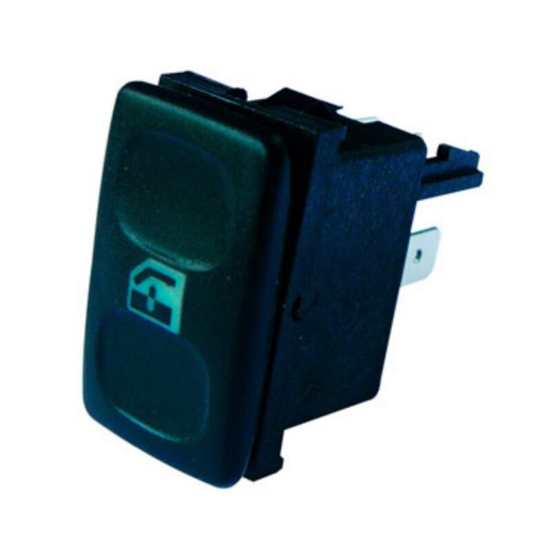 Botao Interruptor De Vidro Eletrico 12V 05 Pinos Simpes Led Verde - Im