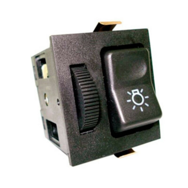 BOTAO INTERRUPTOR CHAVE DE LUZ 24V - 08 PINOS COM REOSTATO DIMMER IM