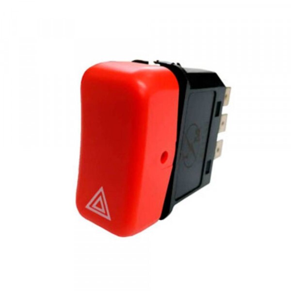 INTERRUPTOR 12V BOTAO PISCA ALERTA EMERGENCIA - 08 PINOS IM