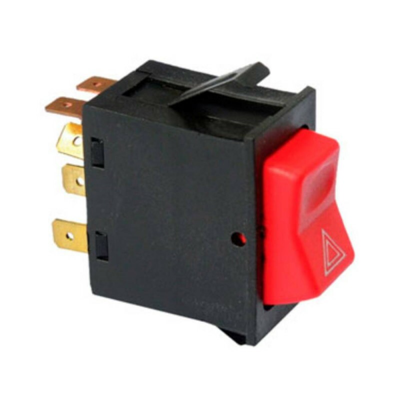 Interruptor 24v Botao Pisca Alerta Emergencia 07 Terminais Mb Ford - Im