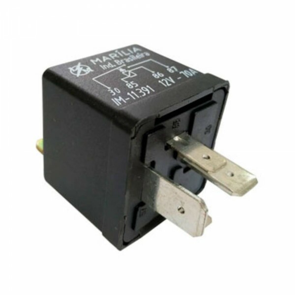 RELE 12V 04 PINOS AUXILIAR 70A 02 LARGOS INJECAO ELETRONICA - IM