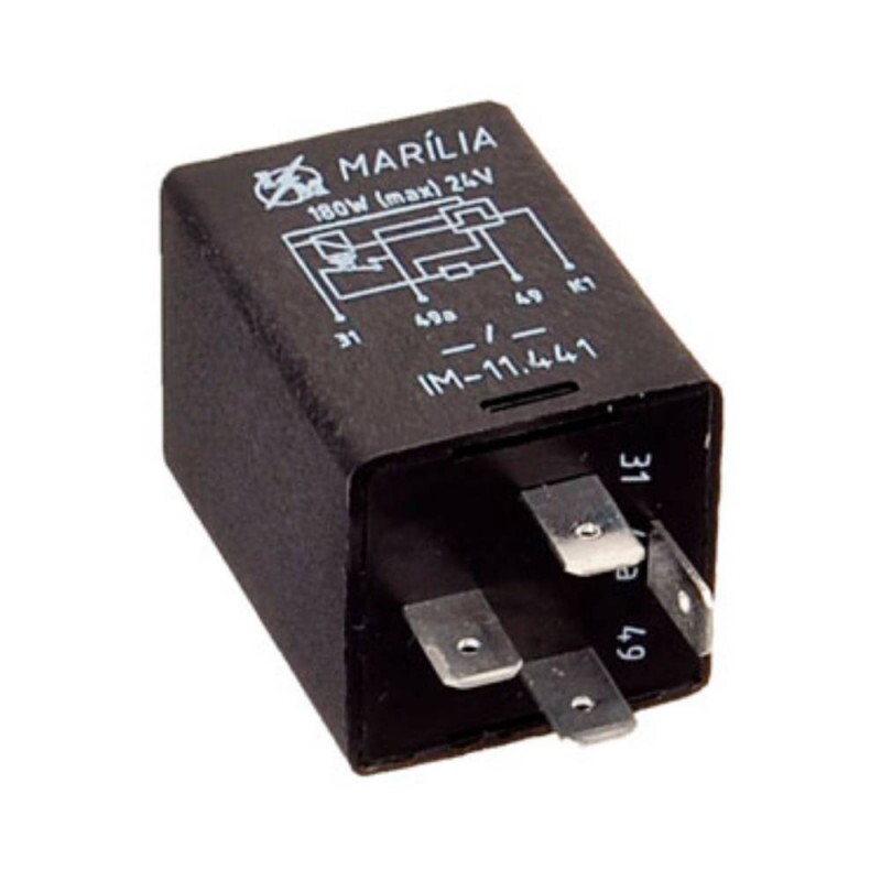 RELE 24V 04 PINOS PISCA 540W COM SUPORTE IM