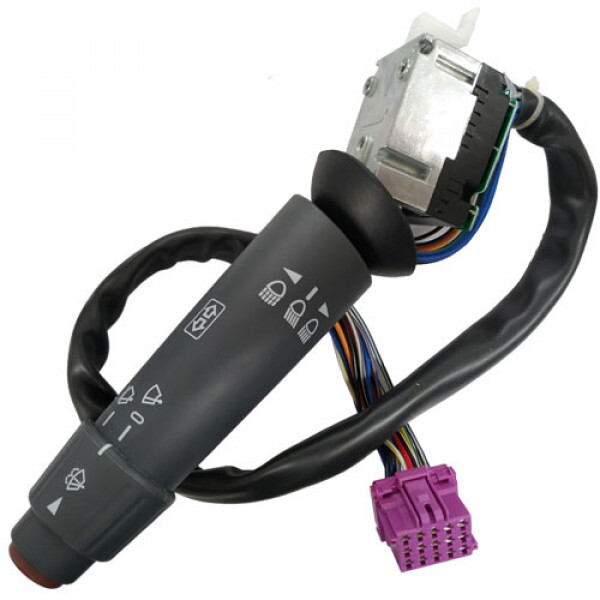 CHAVE DE SETA COMUTAÇAO FAROL BUZINA LIMPADOR PARABRISAS A0085450124 PLUG ROXO - IMCZ