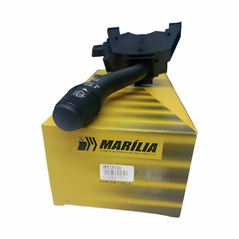 CHAVE DE SETA COM COMUTAÇÃO DO FAROL ALTO / BAIXO, LAMPEJO, TECLA DE EMERGÊNCIA, LIMPADOR DE PARA-BRISA COM AJUSTE LINEA