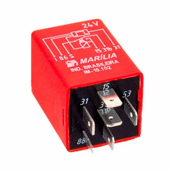 RELE 24V 06 PINOS TEMPORIZADOR LIMPADOR PARA-BRISA MERCEDES BENZ - IM