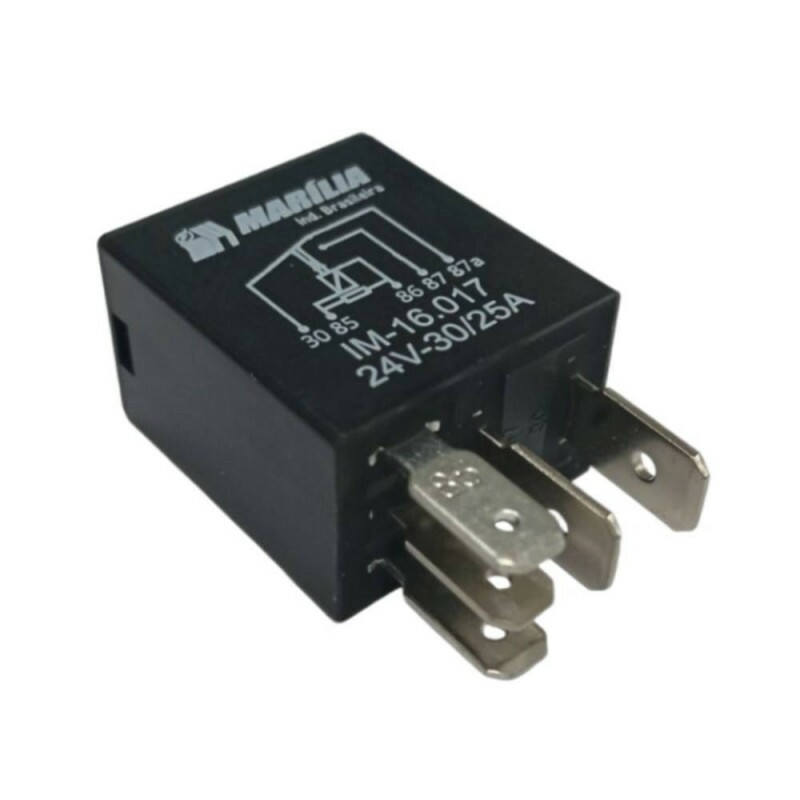 RELE 24V 05 PINOS AUXILIAR MINI 30/40A REVERSOR - IM RELE 24V 05 PINOS AUXILIAR MINI 30/40A REVERSOR - IM