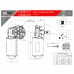 MOTOR DE LIMPADOR 12V 03 FUROS MODERNO EIXO ROSCA M8 - 100490112