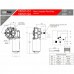 MOTOR DE LIMPADOR 12V 06 FUROS DOGA EIXO ESTRIADO - 100521212