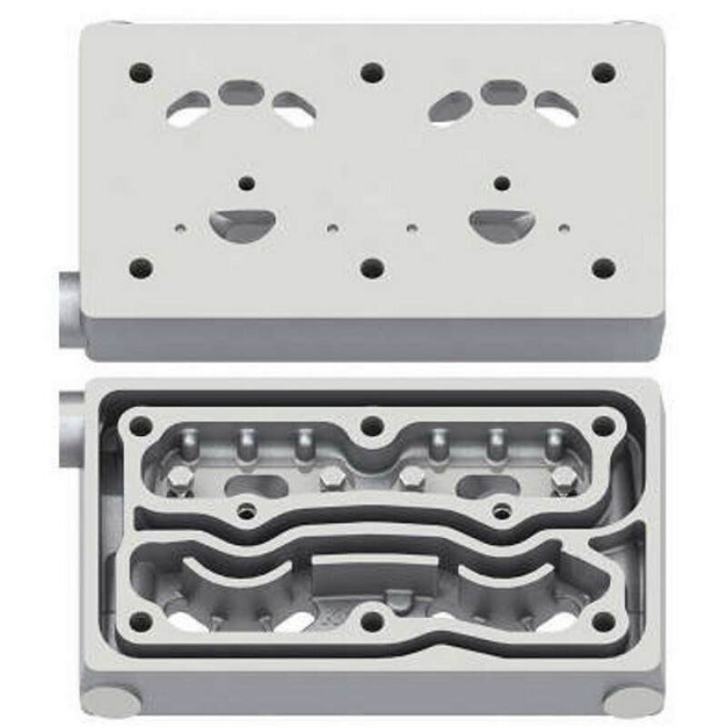 TAMPA INFERIOR CABEÇOTE COMPRESSOR DE AR 02 CIL 85MM MB 0500 MODERNO M14 TAMPA INFERIOR CABEÇOTE COMPRESSOR DE AR 02 CIL 85MM MB 0500 MODERNO M14