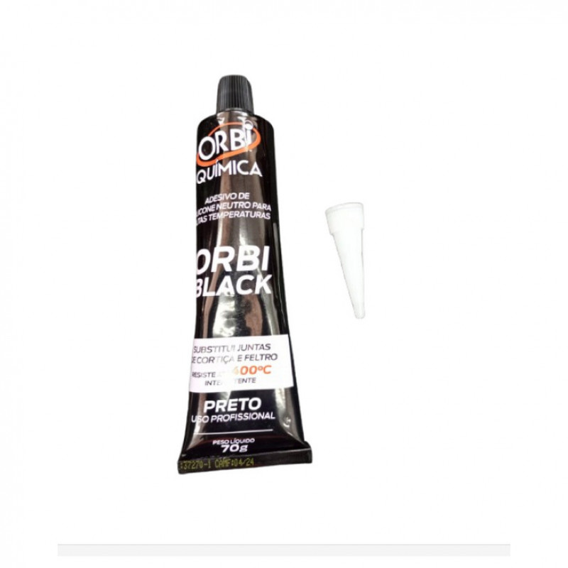 Cola Silicone Alta Temperatura Orbiblack 70g - Orb