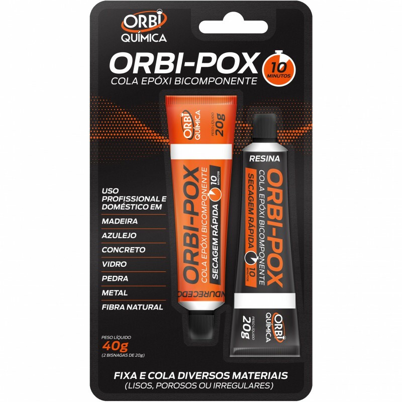 Cola Adesivo Epoxi Orbiepoxi 10min Bicomponente 2x20g Araudite - Orb