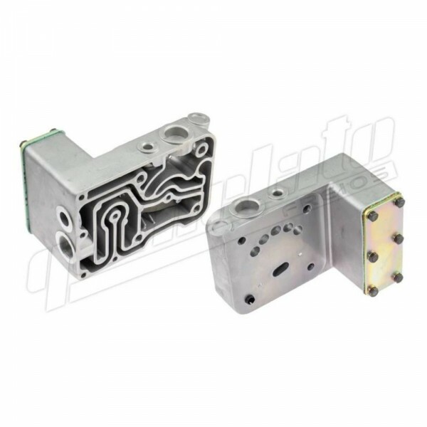 Corpo Inferior Cabeçote Compressor De Ar Man / Neoplan 9121160000 - Qa Corpo Inferior Cabeçote Compressor De Ar Man / Neoplan 9121160000 - Qa