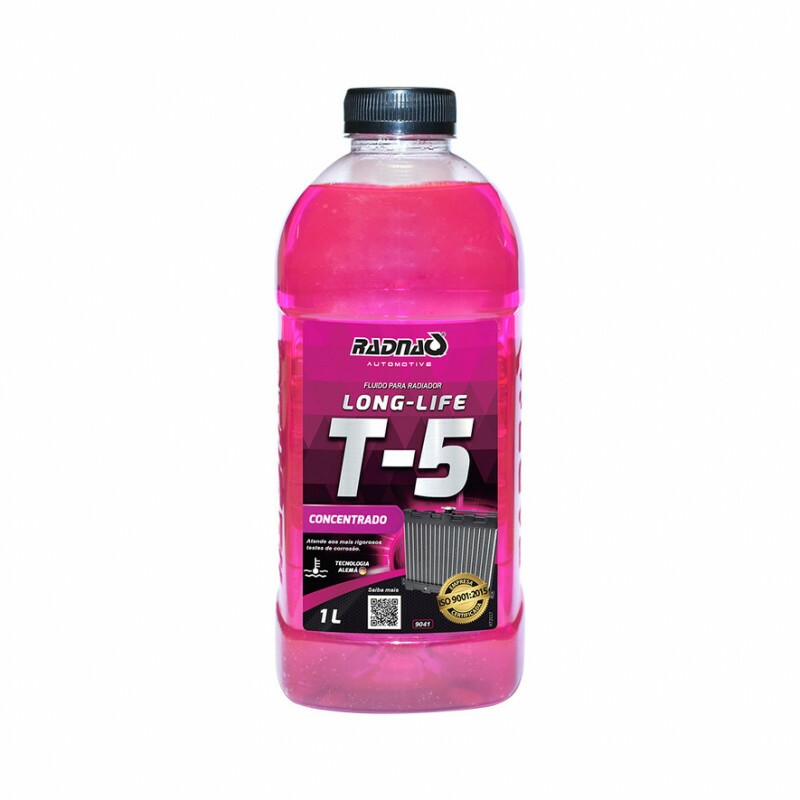 Aditivo Fluido Para Radiador Rosa T-5 Long Life 01 Litro Rq
