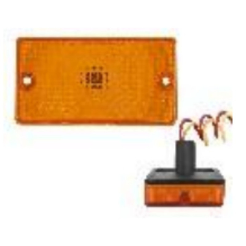 LANTERNA DIANTEIRA DELIMITADORA QUADRADA 060X100MM