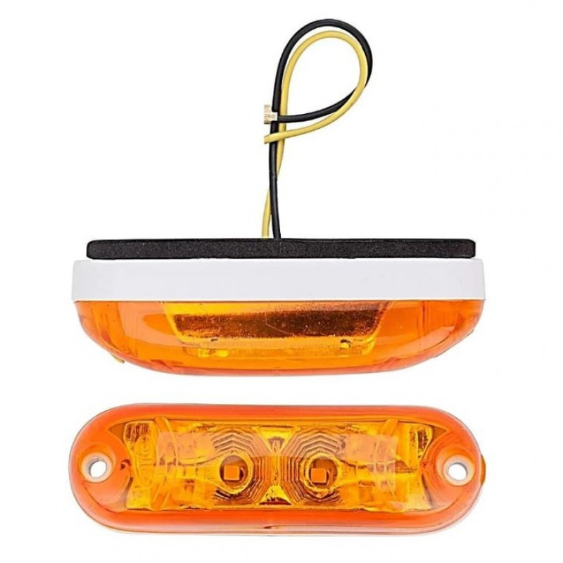 LANTERNA 24V LED DELIMITADORA COM CHICOTE AM COMIL / MASCARELLO