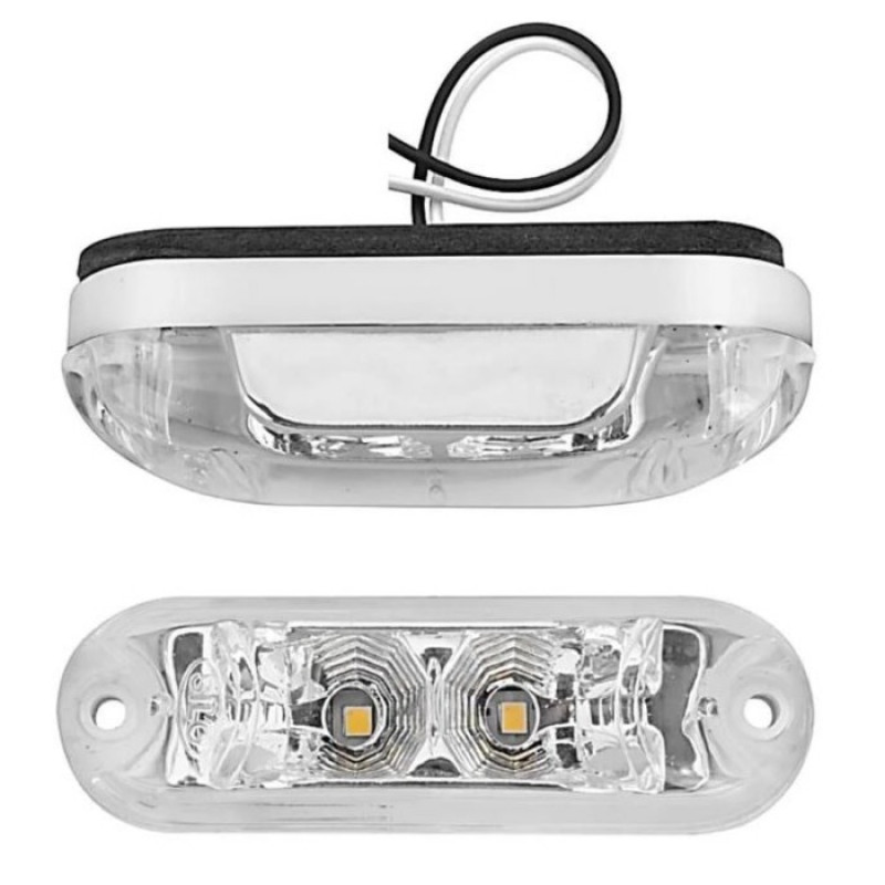 LANTERNA 24V LED DELIMITADORA COM CHICOTE CR COMIL / MASCARELLO