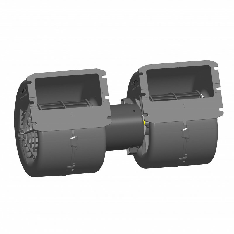 TURBINA DO CLIMATIZADOR CENTRIFUGO 02 HELICE 24V COM CARENAGEM - 009B4022