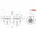 TURBINA DO CLIMATIZADOR CENTRIFUGO 02 HELICE 24V COM CARENAGEM - 009B4022