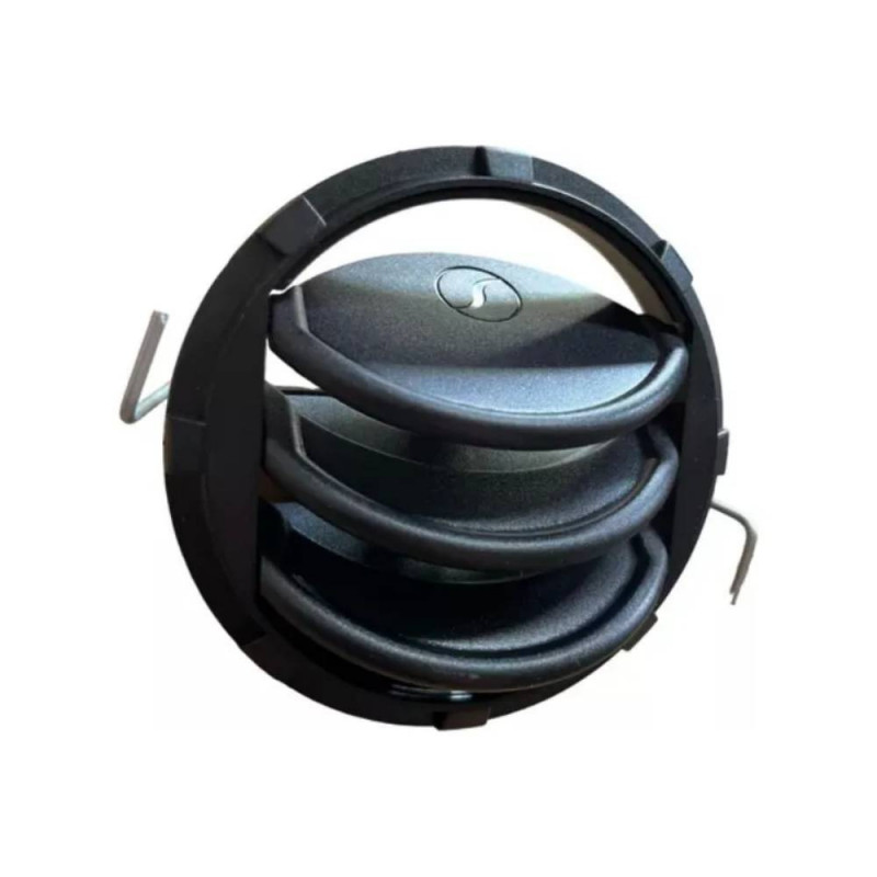 Difusor De Ar Louver Circular Ajustavel Encaixe 77mm