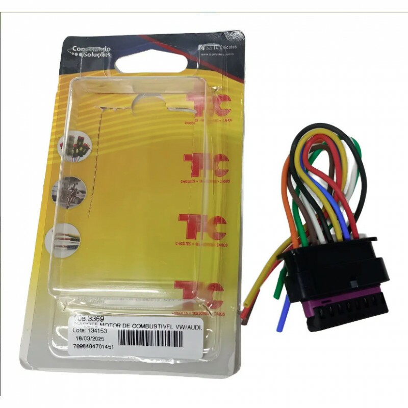 Chicote 08 Vias Motor Combustivel Sensor De Colisao Pedal Acelarado Tc