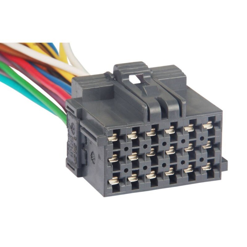 Chicote 18 Vias Femea Modulo FR Ar Condiconado Diagnostico Preto - TC118.1615