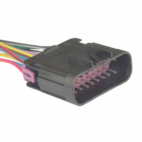 CHICOTE 16 VIAS INJECAO ELETRONICA MACHO 15CM CABO