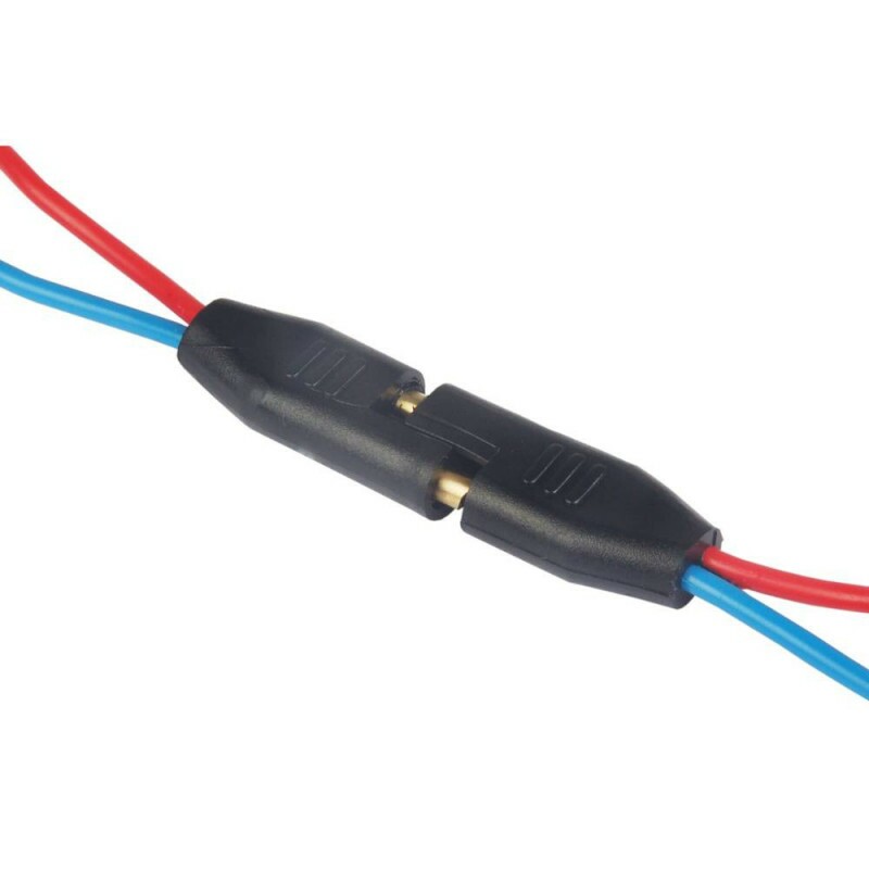 Chicote 02 Vias Com Fio 2,5Mm Az/Vm Chicote Plug