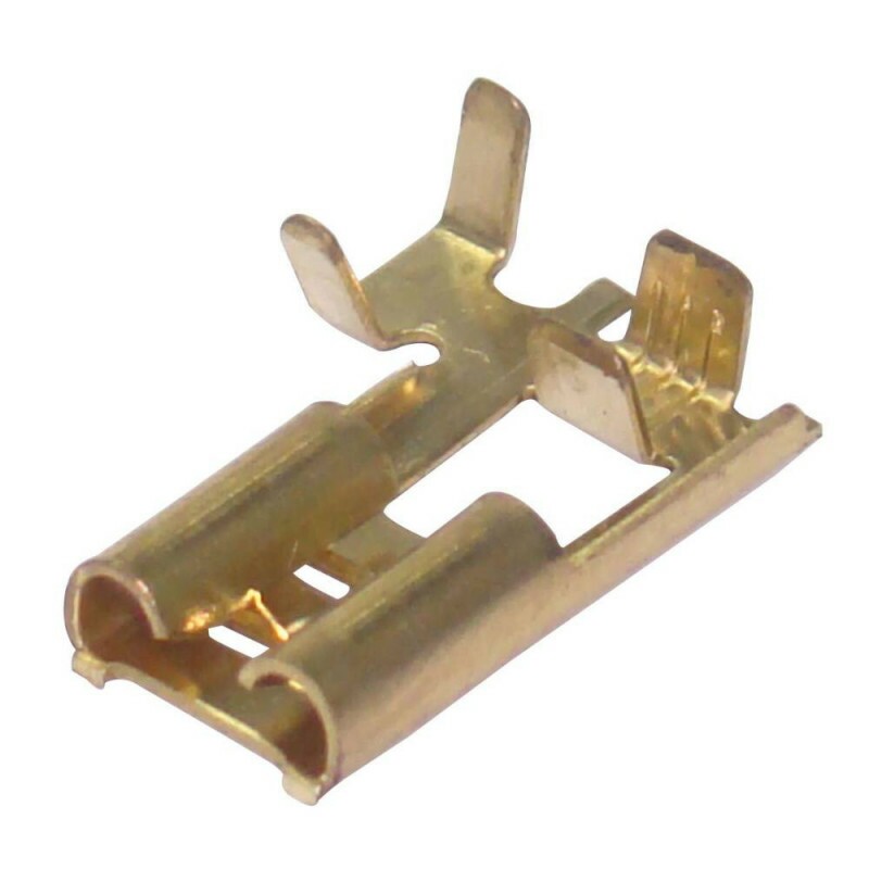 Terminal 6,3 Faston Bandeira Sem Trava Fio 1,0 2,5mm - Tc801.6074