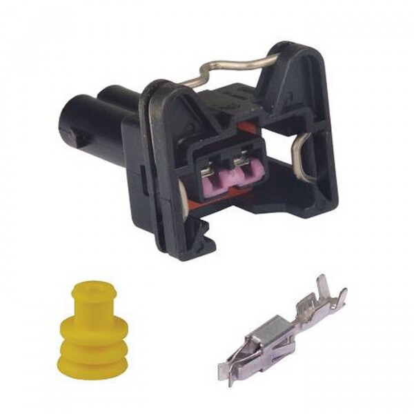 Conector 02 Vias Femea Sensor De Temperatura Vw / Fiat / Mb / Iveco / Vw Sensor De Luz