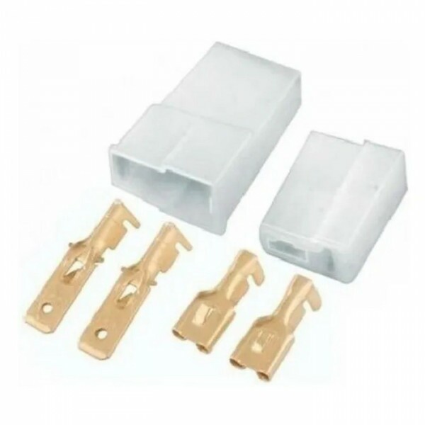Conector 02 Vias 6,3 Macho - Femea Com Terminal - Tc9024202