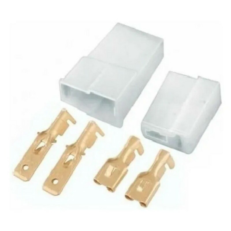 Conector 02 Vias 6,3 Macho - Femea Com Terminal - Tc9024202