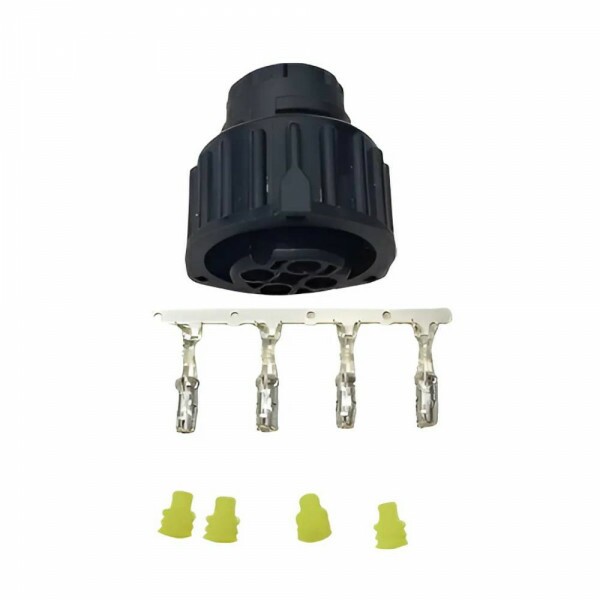 Tomada 04 Vias Redondo Sensor Indutivo / Pressao Do Oleo / Modulador Abs Mb Tc