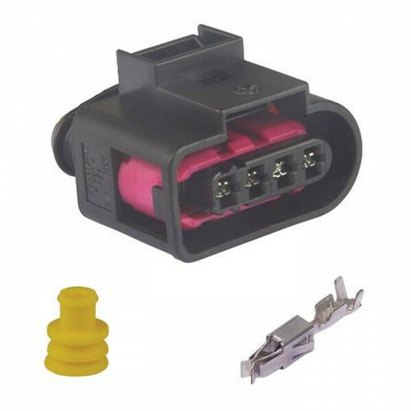 Conector 04 Vias Da Bobina De Igniçao / Motor Do Limpador E Trava Do Porta Malas