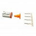 Chicote 04 Vias Deutsch Femea Kit Agricola / Caminhao / Onibus Dtm04-4P / Wm4P - TC904.1920