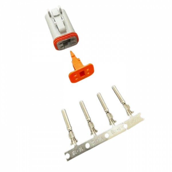 Chicote 04 Vias Deutsch Femea Kit Agricola / Caminhao / Onibus Dtm04-4P / Wm4P - TC904.1920