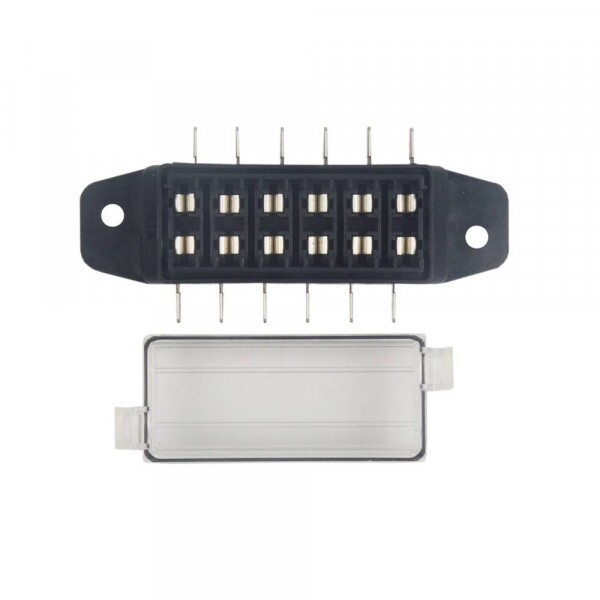 Caixa Para Fusivel Lamina 12 Vias Com Entrada Lateral Com Terminais E Tampa Mta-TC912.4294
