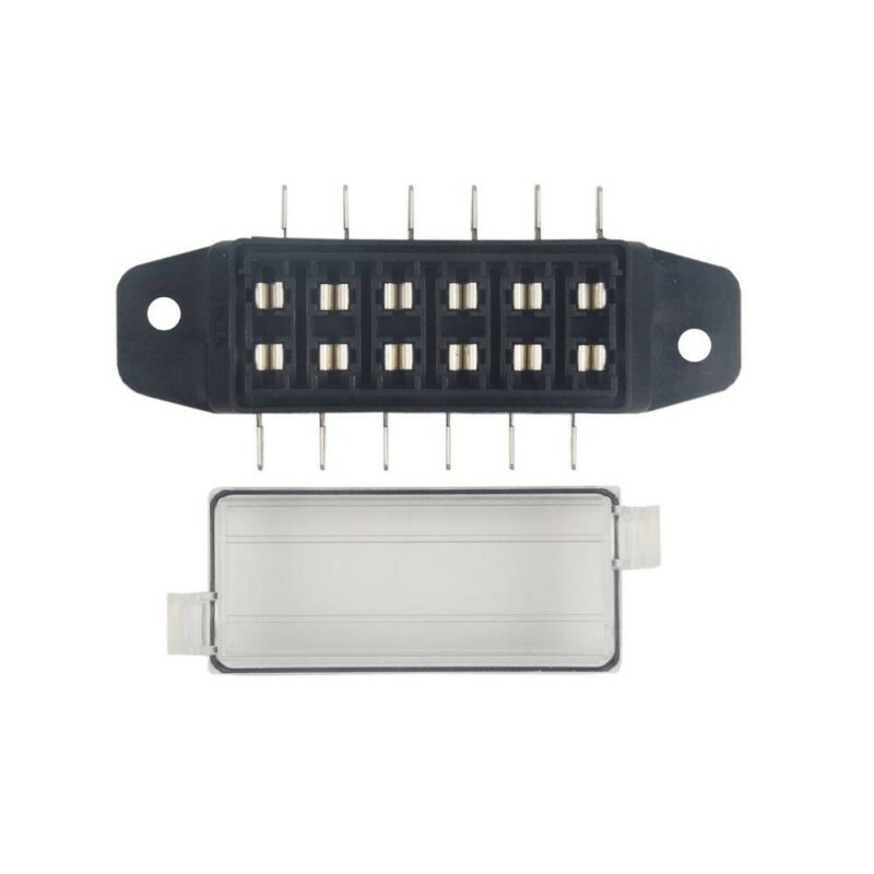 Caixa Para Fusivel Lamina 12 Vias Com Entrada Lateral Com Terminais E Tampa Mta-TC912.4294